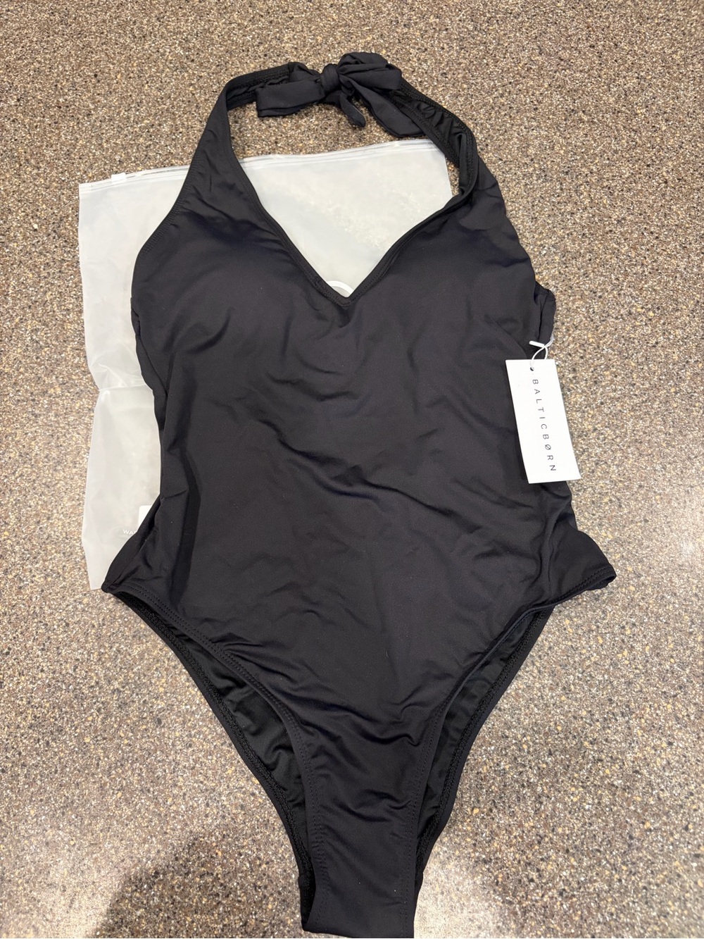 Baltic Born Odessa Black Halter One-Piece Swimsuit